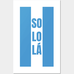 Sololá City in Guatemala Flag Colors Vertical Posters and Art